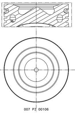 Tłok MAHLE 007PI00106000