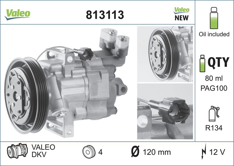 Sprężarka, klimatyzacja VALEO 813113