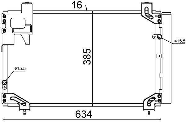 Skraplacz, klimatyzacja MAHLE AC711000S