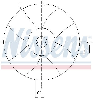 Wentylator, chłodzenie silnika NISSENS 85096