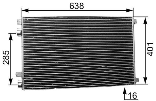 Skraplacz, klimatyzacja MAHLE AC360001S