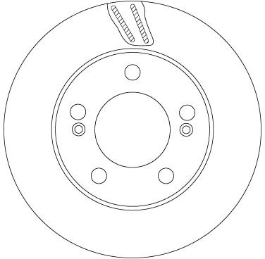 Tarcza hamulcowa TRW DF6876