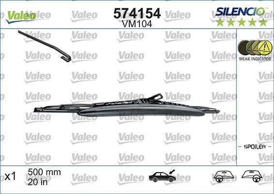 Pióro wycieraczki VALEO 574154