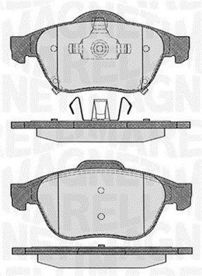 Zestaw klocków hamulcowych, hamulce tarczowe MAGNETI MARELLI 363916060595