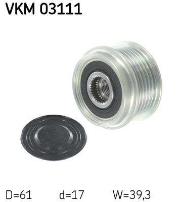 Alternator - sprzęgło jednokierunkowe SKF VKM03111