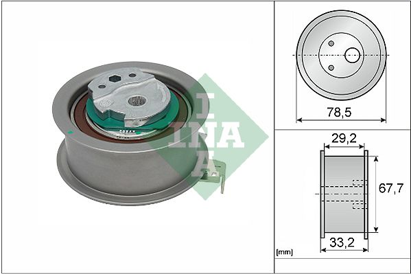 Rolka napinacza, pasek rozrządu INA 531092710
