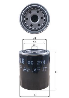 Filtr oleju KNECHT OC 274