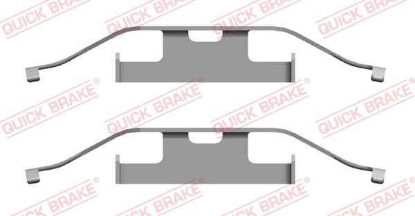 Zestaw akcesoriów, klocki hamulcowe QUICK BRAKE 109-1682