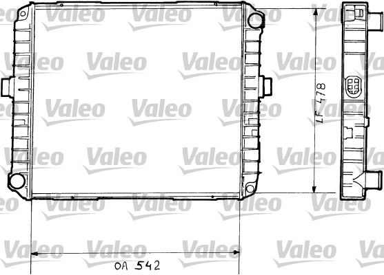 Chłodnica, układ chłodzenia silnika VALEO 730377