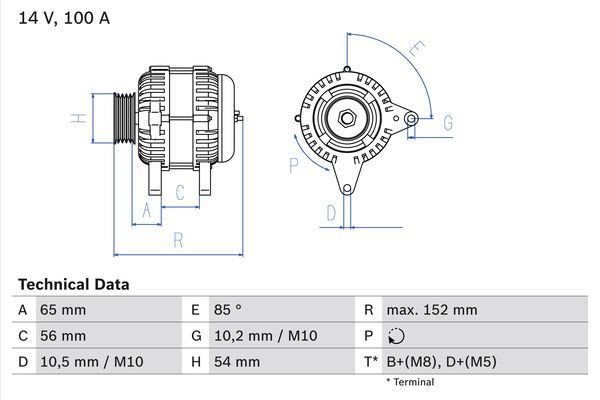 Alternator BOSCH 0 986 047 270
