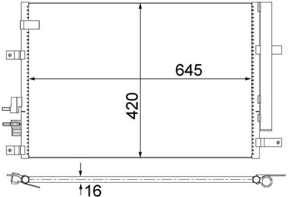 Skraplacz, klimatyzacja MAHLE AC693000S