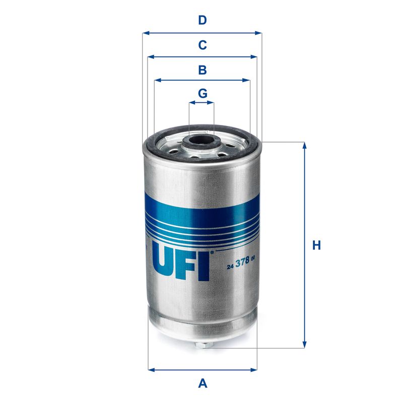 Filtr paliwa UFI 24.378.00