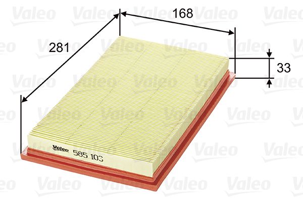 Filtr powietrza VALEO 585103