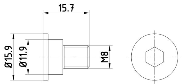 Śruba, tarcza hamulcowa TEXTAR TPM0003