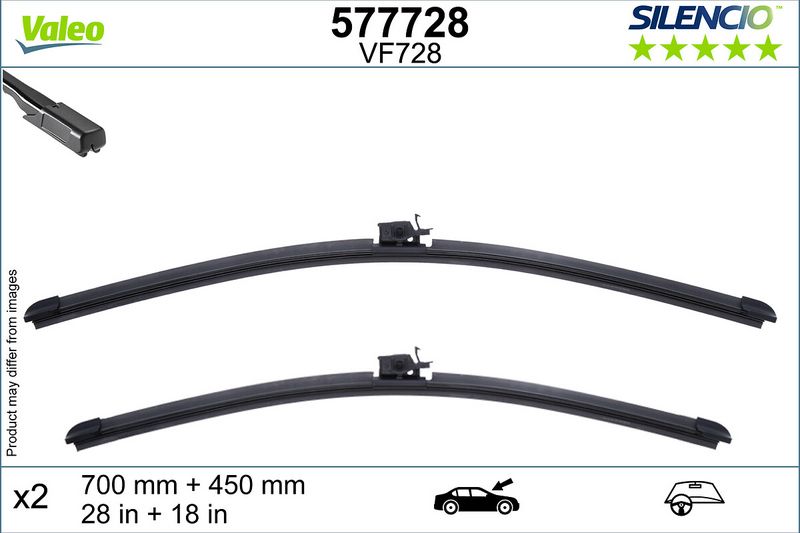 Pióro wycieraczki VALEO 577728