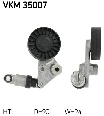 Rolka napinacza, pasek klinowy wielorowkowy SKF VKM 35007