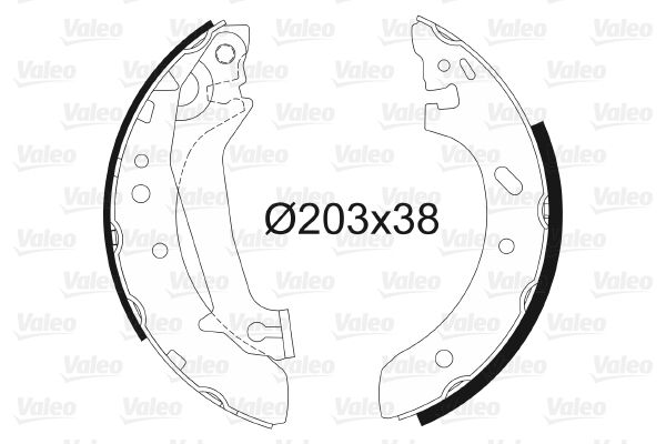 Zestaw szczęk hamulcowych VALEO 562632