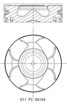 Tłok MAHLE 011PI00104000