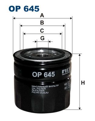 Filtr oleju FILTRON op 645