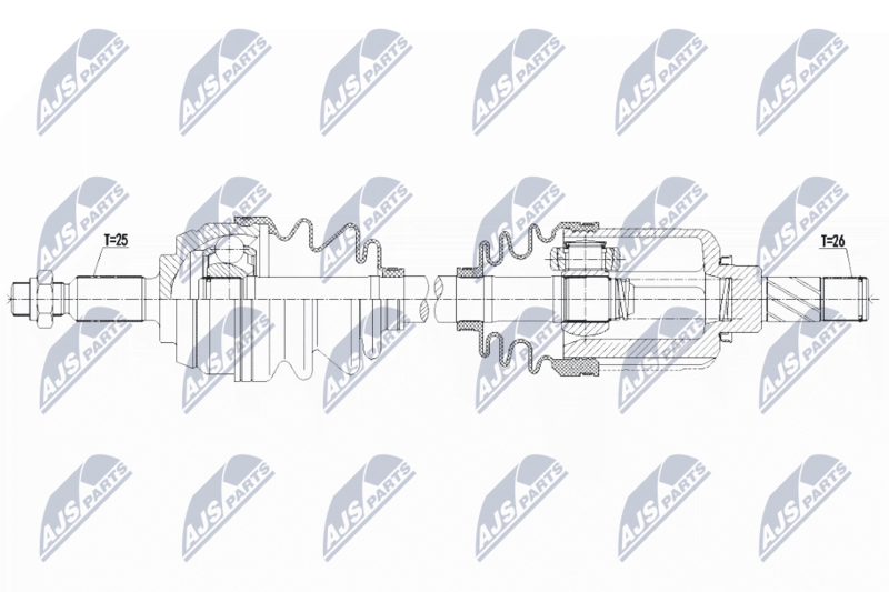 Wał napędowy NTY NPW-RE-146