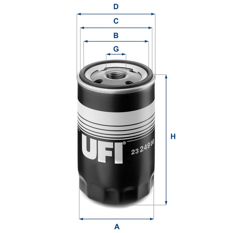 Filtr oleju UFI 23.249.00