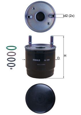 Filtr paliwa KNECHT KL 1002D