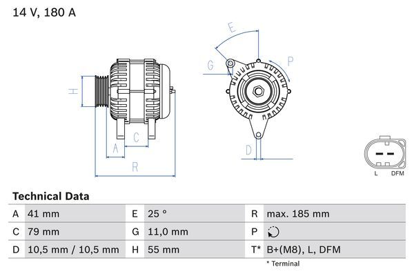 Alternator BOSCH 0 986 083 940