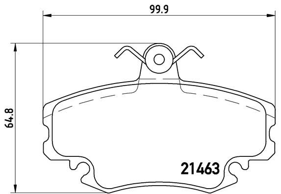 Zestaw klocków hamulcowych, hamulce tarczowe BREMBO P 68 038