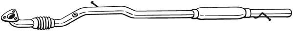 Tłumik środkowy BOSAL 284-525