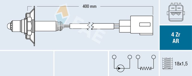 Sonda lambda FAE 75650