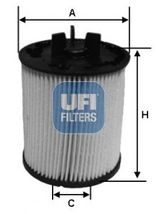 Filtr paliwa UFI 26.023.00