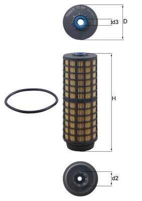 Filtr paliwa MAHLE KX564D