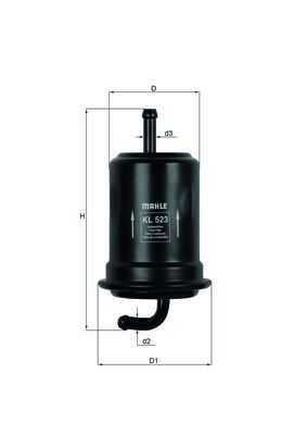 Filtr paliwa KNECHT KL 523