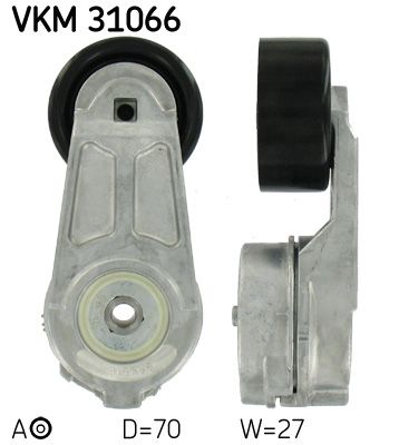 Rolka napinacza, pasek klinowy wielorowkowy SKF VKM 31066