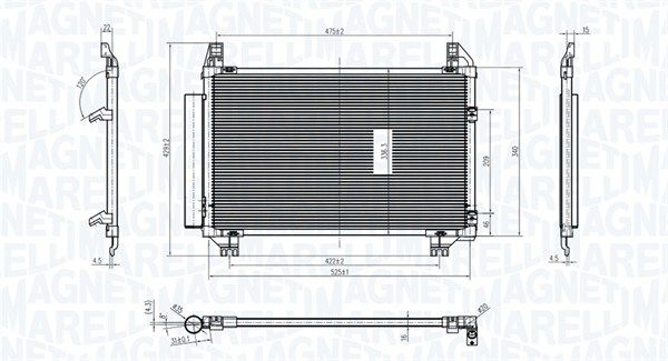 Skraplacz, klimatyzacja MAGNETI MARELLI 350203837000