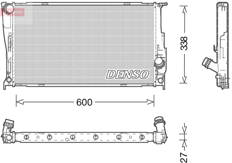 Chłodnica, układ chłodzenia silnika DENSO DRM05003
