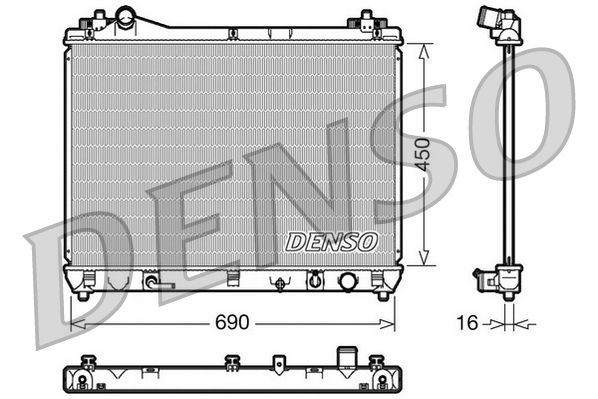 Chłodnica, układ chłodzenia silnika DENSO DRM47018