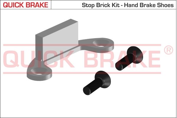 Zestaw akcesoriów, szczęki hamulcowe hamulca postojowego QUICK BRAKE 105-0481