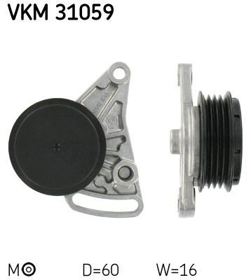 Rolka napinacza, pasek klinowy wielorowkowy SKF VKM 31059