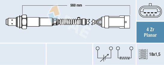 Sonda lambda FAE 77153