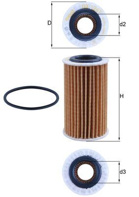 Filtr oleju KNECHT OX 1267D