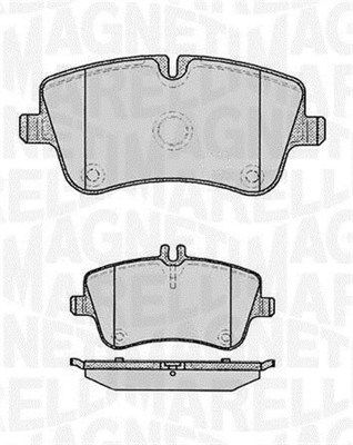 Zestaw klocków hamulcowych, hamulce tarczowe MAGNETI MARELLI 363916060312