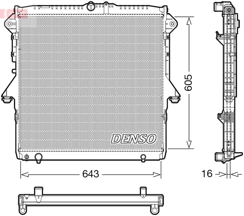 Chłodnica, układ chłodzenia silnika DENSO DRM10118
