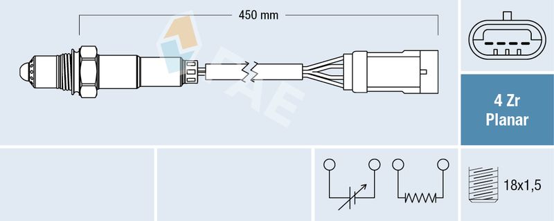 Sonda lambda FAE 77602