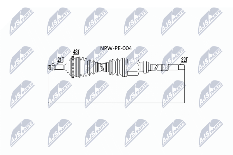 Wał napędowy NTY NPW-PE-004