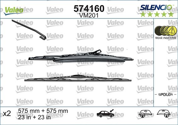 Pióro wycieraczki VALEO 574160