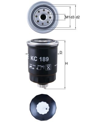 Filtr paliwa KNECHT KC 189