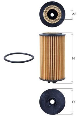 Filtr oleju KNECHT OX 978D