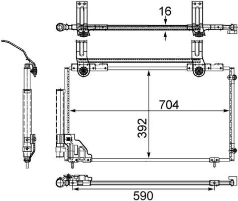 Skraplacz, klimatyzacja MAHLE AC471000S