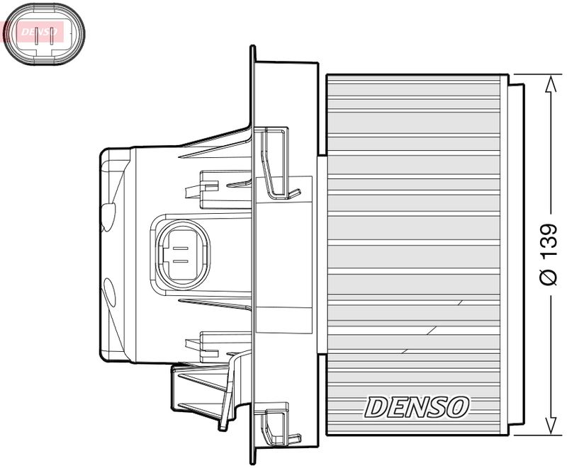 Wentylator wewnętrzny Denso DEA21012